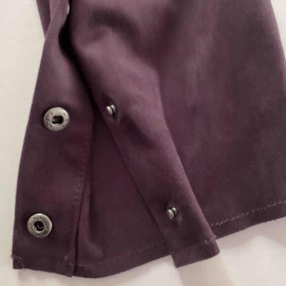 KUT from the KLOTH Women's "Tayanita" Faux Suede Draped Fitted Jacket EUC Size L - Picture 7 of 9